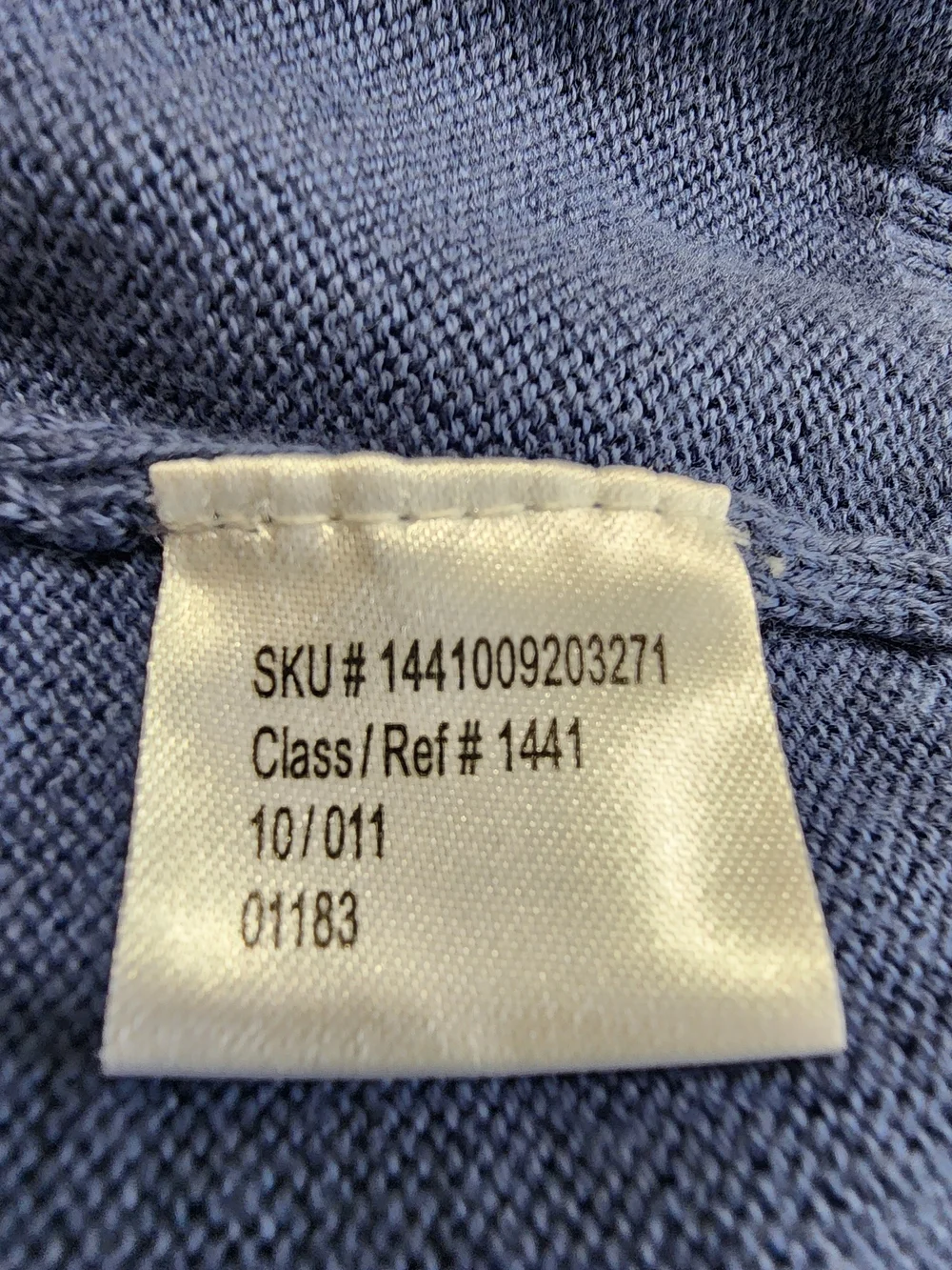 Jos A Bank Signature Collection Pima Cotton V Neck Sweater Blue M